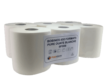 Palette essuie-tout à dévidage central 450 feuilles micro-gaufrées