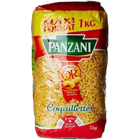Palette Pâtes Coquillettes Panzani 1KG Palette Pâtes Coquillettes Panzani 1KG