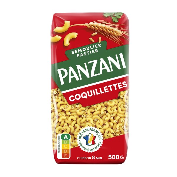 Palette Pâtes Coquillettes Panzani 500G Palette Pâtes Coquillettes Panzani 500G