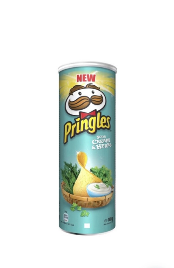 Pringles Crème Sure & Herbes 165g Pringles Crème Sure & Herbes 165g